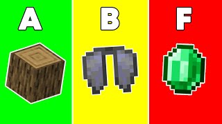 Grading All The Things You Can Sell in a Minecraft Shop (Tier List)