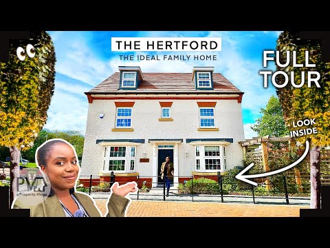HOUSE TOUR INSIDE a GORGEOUS 😍 4Bed New Home Touring The Hertford David Wilson Homes | Property Tour