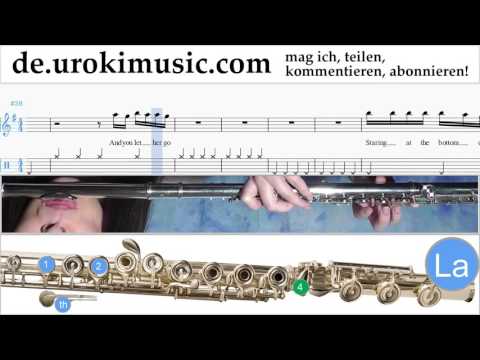Flöte Lernen Passenger Let Her Go Teil#2 Flötenunterricht Noten Schule Lied Lehrer Klasse