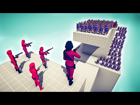 SQUID GAME SOLDIER vs 100x UNITS - 🏹 Totally Accurate Battle Simulator TABS