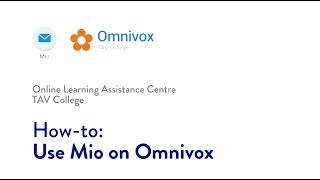 How to Use Mio on Omnivox
