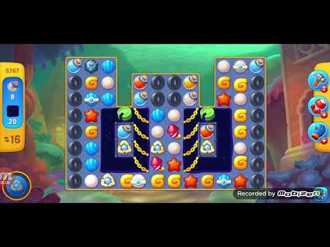 ♡ fishdom gameplay/ level 5767 / It is like the ads? / thank you ☆