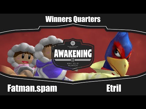 Awakening 2 - fatman.spam (IC) Vs. Etril (Falco) - Winners Quarters - Melee Singles