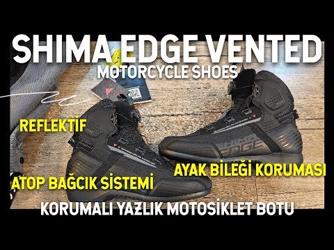 Shima Edge Vented Korumalı Yazlık Motosiklet Botu | Shima Edge Vented Unboxing CloseUp