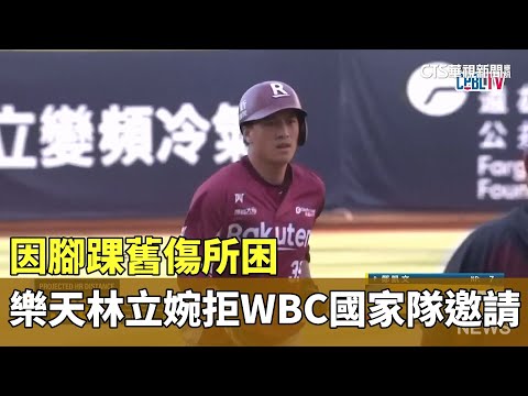 因腳踝舊傷所困　樂天林立婉拒WBC國家隊邀請
