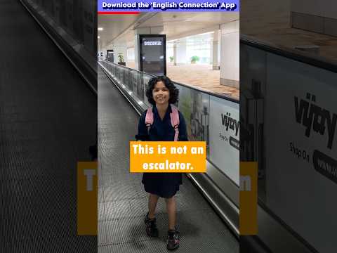 Difference between escalator and travelator | Kids English with Adi Connection #shorts