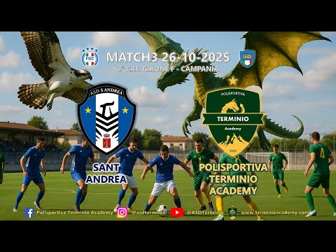 🔴 LIVE | Sant'Andrea vs ASD Terminio | Giornata 3 - Seconda Categoria 25/26