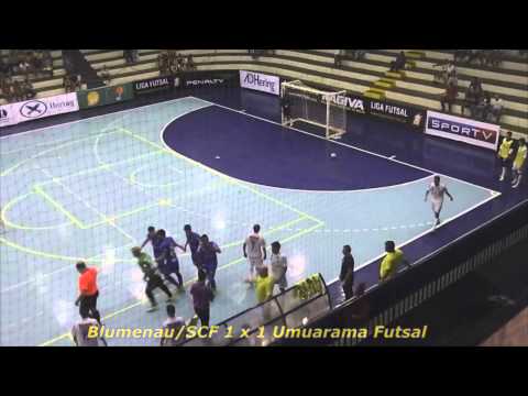 Blumenau/SCF 3 x 4 Umuarama Futsal - PR - Liga Futsal 2014