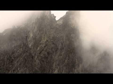 B.A.S.E Jumpers taking off Trollveggen Wall, Norway