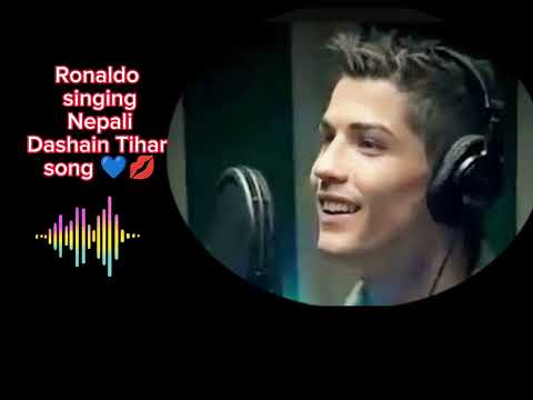 Ronaldo singing nepali song.