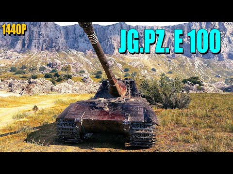 Jg.Pz. E 100: 9.8k damage, 4 tanks destroyed - World of Tanks