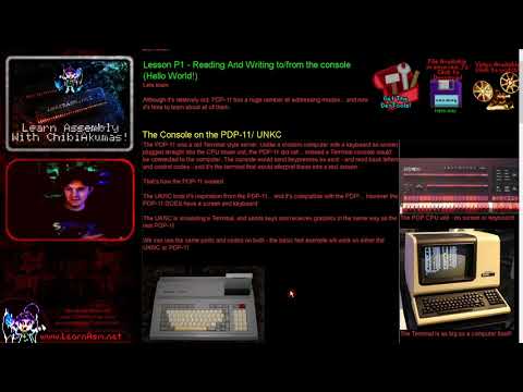 PDP-11/UKNC Assembly Lesson P1 - Reading And Writing to/from the console (Hello World!)