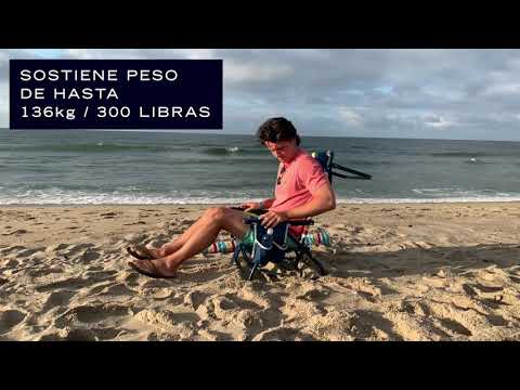 thumbnail video image 2 of Silla de Playa Nautica Arcoiris, 2 of 5