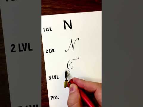 Letter N 4 Styles #calligraphy #handwriting #lettering