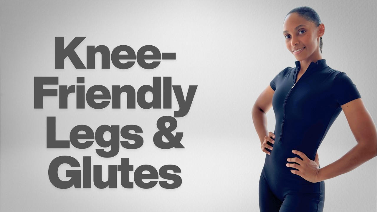 20 minute Legs & Glutes Chair Workout | Dumbbell & Knee-Friendly