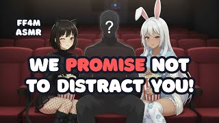 Stuck Between Two Girls at the Movie Theater | ASMR Roleplay | Binaural (Headphones Required) [FF4M]