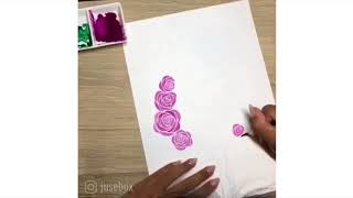 Floral Watercolor Paintings by Justine Lazo
