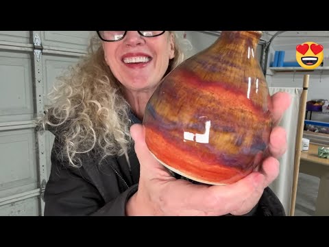 An exciting kiln opening! New glaze combos, all shared