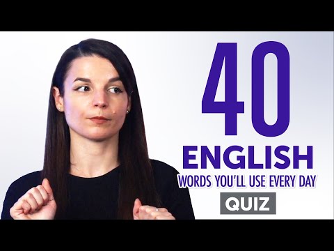Quiz | 40 English Words You'll Use Every Day - Basic Vocabulary #44