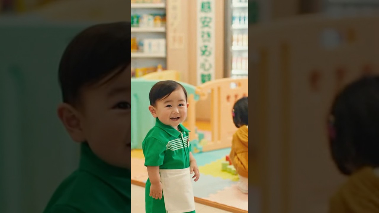 『僕に任せてください‼︎‼︎』#赤ちゃん #あかちゃん #赤ちゃんのいる生活 #あかちゃんのいる生活 #コンビニ #aibaby #託児