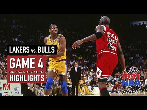 Throwback NBA Finals 1991. Chicago Bulls vs LA Lakers - Game Highlights | Game 4 | Jordan 28 HD 720