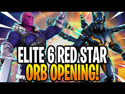 *NEW* ELITE 6 RED STAR ORB OPENING! - MARVEL Strike Force - MSF
