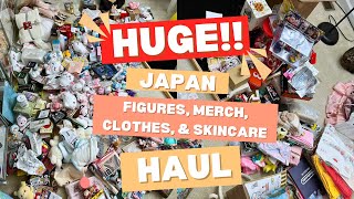 the BIGGEST Japan haul 🎀🤍 anime, plushies, Nintendo, clothes, skincare, hair & makeup, etc.