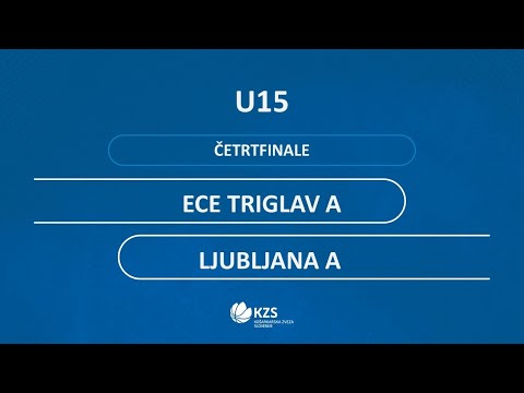 F8MU15 - ECE Triglav A : Ljubljana A - četrtfinale - Sezona 2020/21
