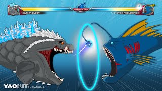 Ultima Bloop vs Monster Angler Fish with Healthbars | YaoKit Animations