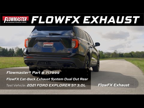 FlowFX Cat-Back Dual Out Rear Exhaust for 2020-2023 Ford Explorer ST/Lincoln Aviator 3.0L (717999)