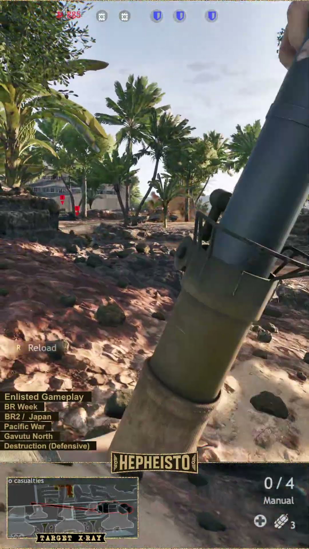 Anti Tank Gunner eliminates Tank Mk I "Grant" with Type 4 AT Rifle