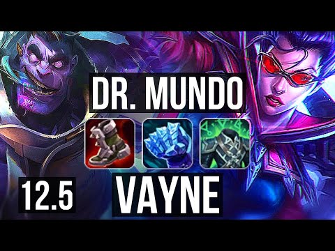 MUNDO vs VAYNE (TOP) | 8/1/6, Rank 6 Mundo, Godlike | EUW Grandmaster | 12.5