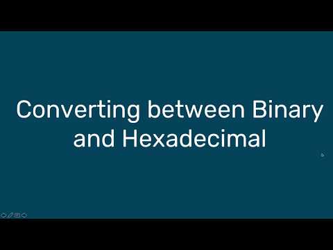 A-Level Comp Sci: Hexadecimal to Binary