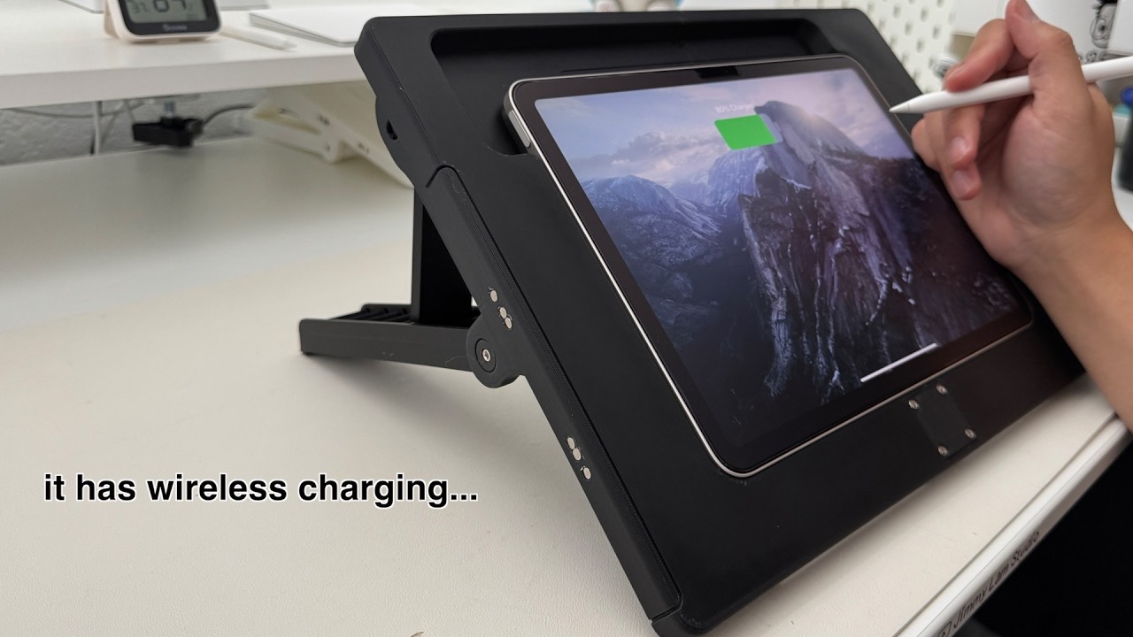 The Best iPad Drawing Stand for Artist | Studio Wireless Charging Adjustable iPad Drawing Stand