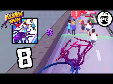Our Alien Is Huge After NEW Tentacle 🛸 Alien Run - Tentacle Attack - Gameplay Walkthrough |Part 8|
