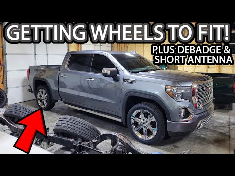 How to Get wheels to fit 2019-2023 Sierra and Silverado (Plus Debadge and Short Antenna)