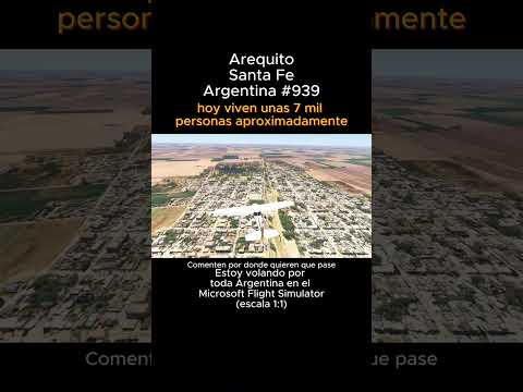 Arequito, Santa Fe desde el Microsoft Flight Simulator #arequito #santafe #msfs #joaha45 #argentina