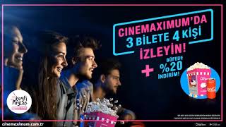 3 Bilet Fiyatına 4 Kişi Film Keyfi