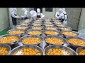 레인보우케이크 Amazing mass production! Fantastic Rainbow Cake Making Process - Korean cake factory