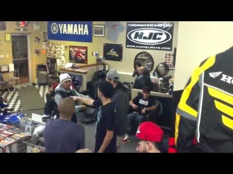 Behind the scense of the Brown Prophets Ft. Akwid video at Moto Cuts GP Barbershop take 2