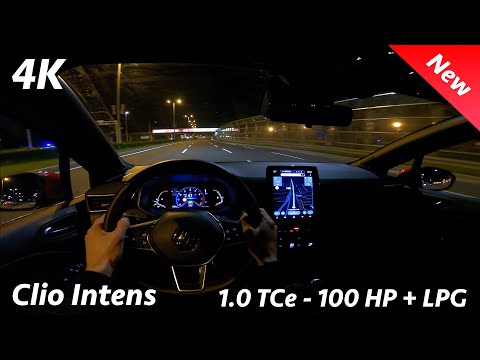 Renault Clio 5 2021 - Night POV test drive & FULL review in 4K | LED Headlights test night