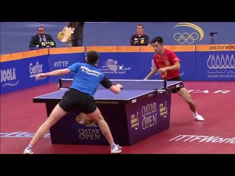 2016 Qatar Open MS-QF Dimitrij Ovtcharov - Zhang Jike (full match|short form in HD)