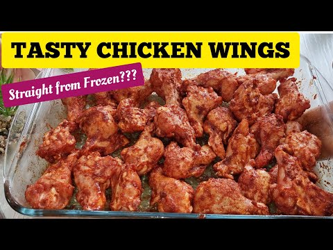 BEST OVEN COOKED FROZEN CHICKEN WINGS RECIPE FOR DINNER. NO AIR FRYER NEEDED BANG BANGđđ