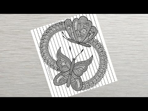 Butterfly Mandala Art Mandala Art for Beginners Step by Step Tutorial vanithaarts butterfly