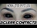 How To Put Big Sclera Contacts In The Easy Way | BeautyByJosieK