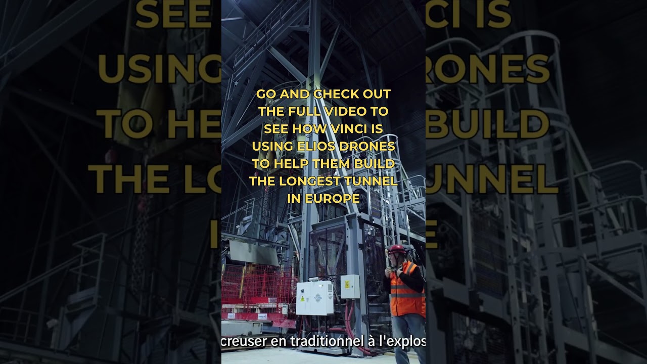 Vinci is using Elios drones to build a 57km tunnel between France and Italy ⛏️ #drone #mapping
