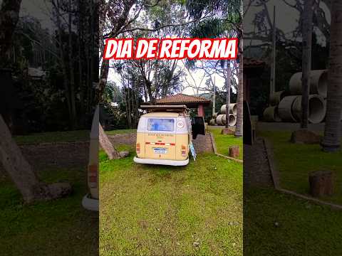 ponto de apoio em lacerdopolis SC dia de fazer algumas reformas na Kombi.