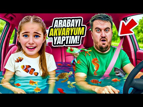 I MADE MY FATHER'S CAR INTO AQUARIUM!! ELIF SINEM GIANT PROvocation!!