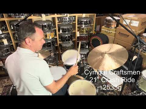 21" Cymbal Craftsman Crash Ride, 2533g