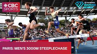 Quebec's Jean-Simon Desgagnés in men's 3000m steeplechase at Diamond League meet in Paris